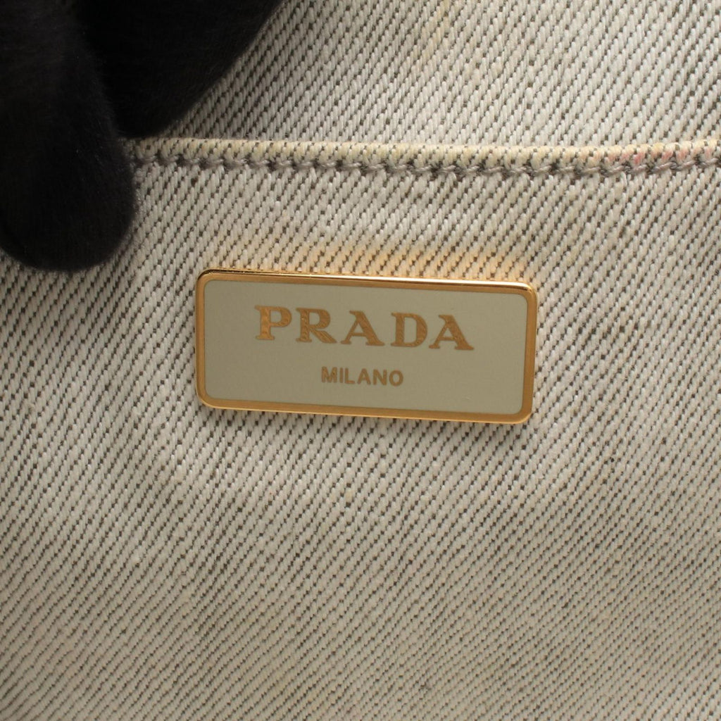 Prada Tote Bag Denim Canapa — view 4