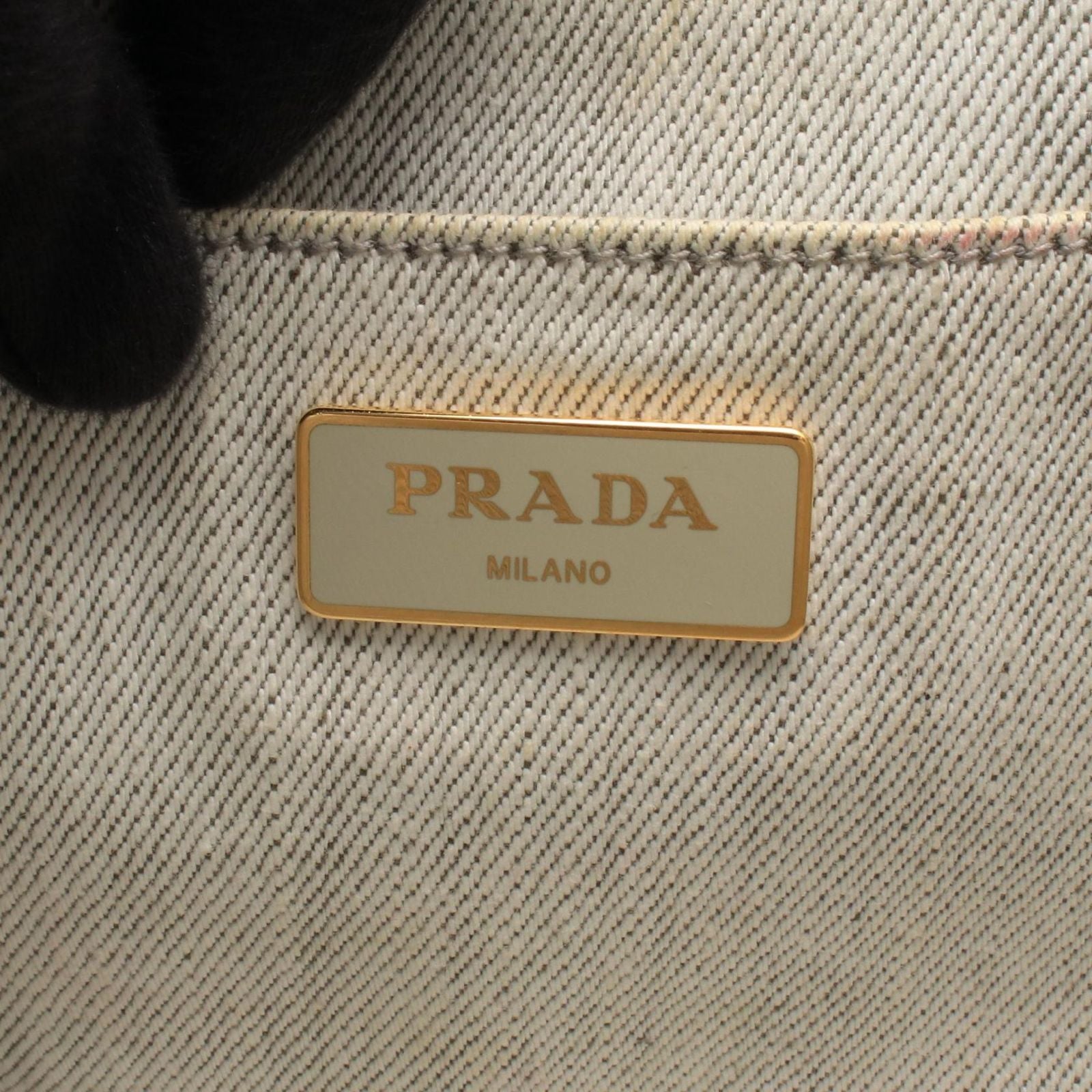 Prada Tote Bag Denim Canapa — view 4