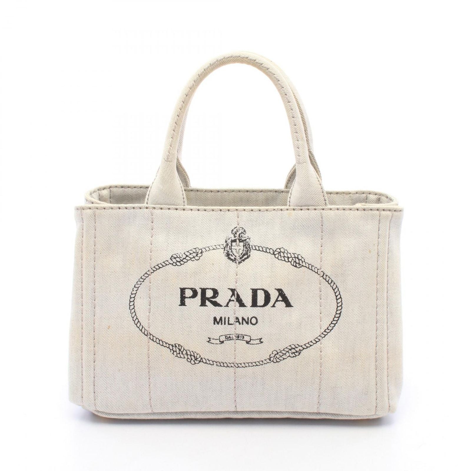 Prada Tote Bag Denim Canapa