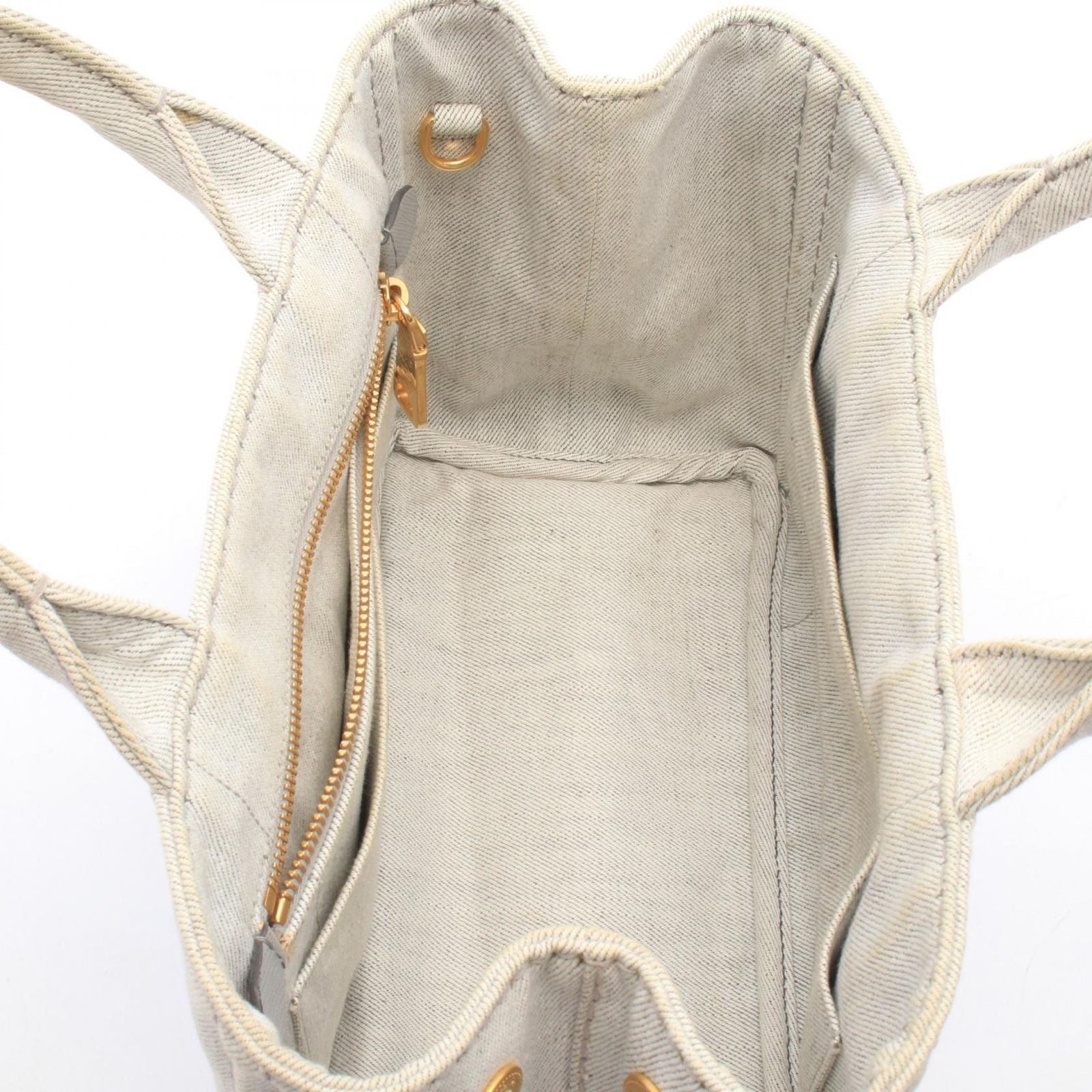 Prada Tote Bag Denim Canapa — view 3