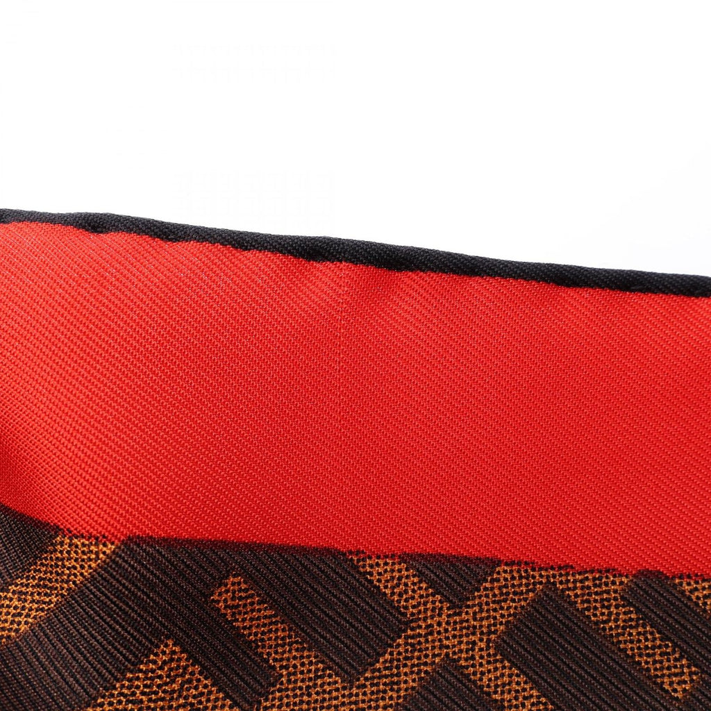 Fendi Scarf Zucca Leopard Bag Motif Wool — view 4