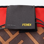 Fendi Scarf Zucca Leopard Bag Motif Wool — view 2