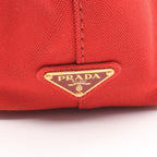 Prada Tote Canapa Red Canvas Handbag — view 5
