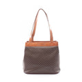 Celine Shoulder Bag Macadam Brown Leather