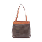Celine Shoulder Bag Macadam Brown Leather