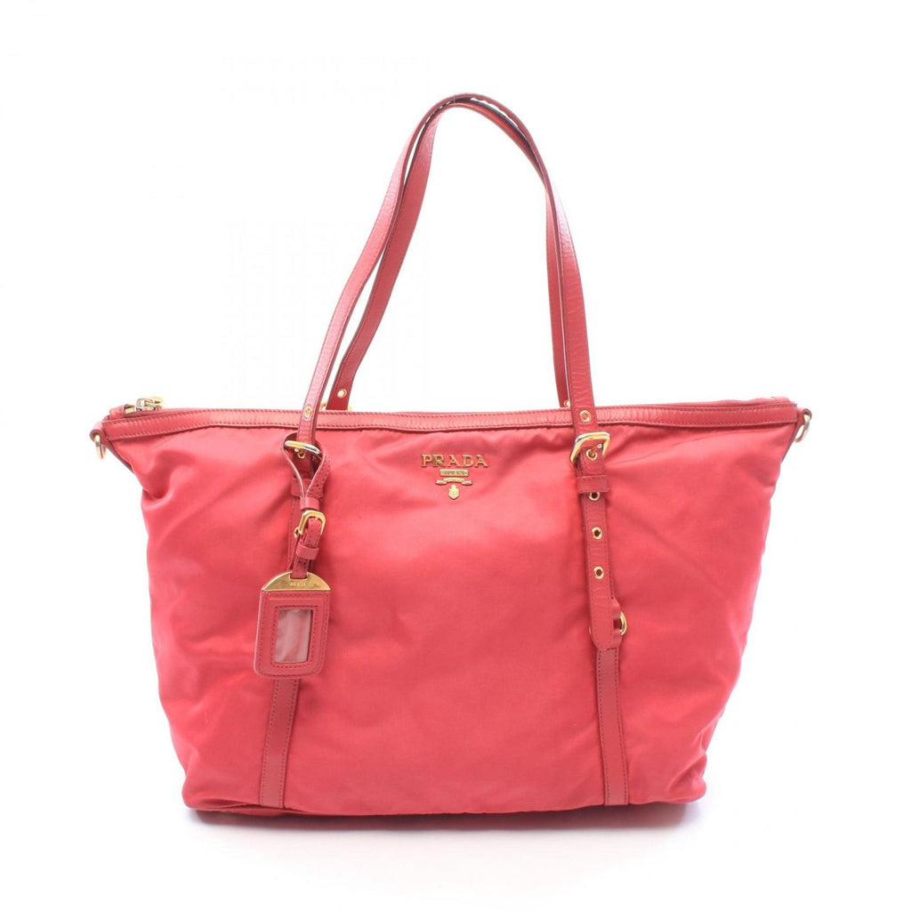 Prada Tote Bag Fuchsia Pink Nylon Leather