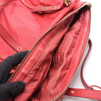 Prada Tote Bag Fuchsia Pink Nylon Leather — view 6