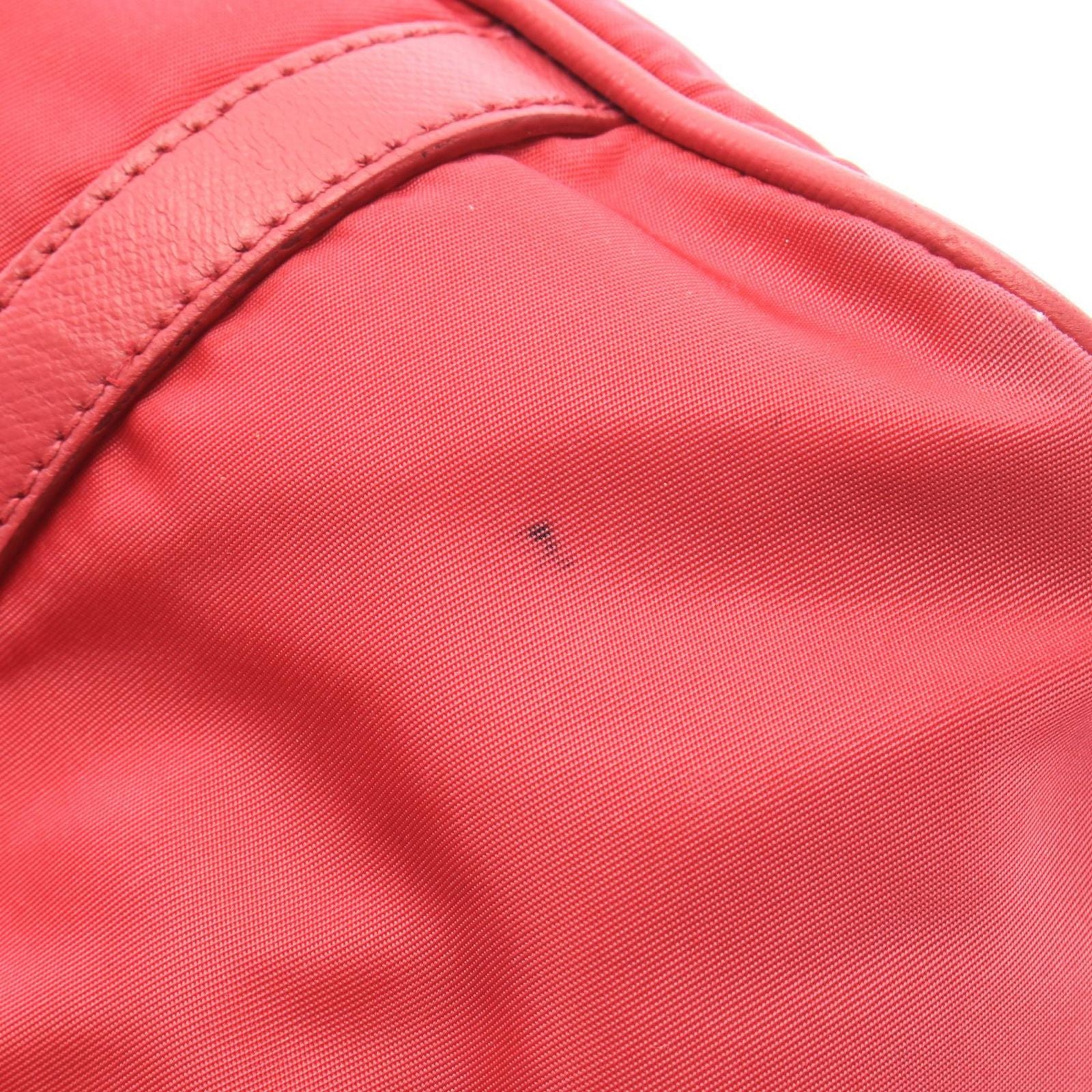 Prada Tote Bag Fuchsia Pink Nylon Leather — view 8