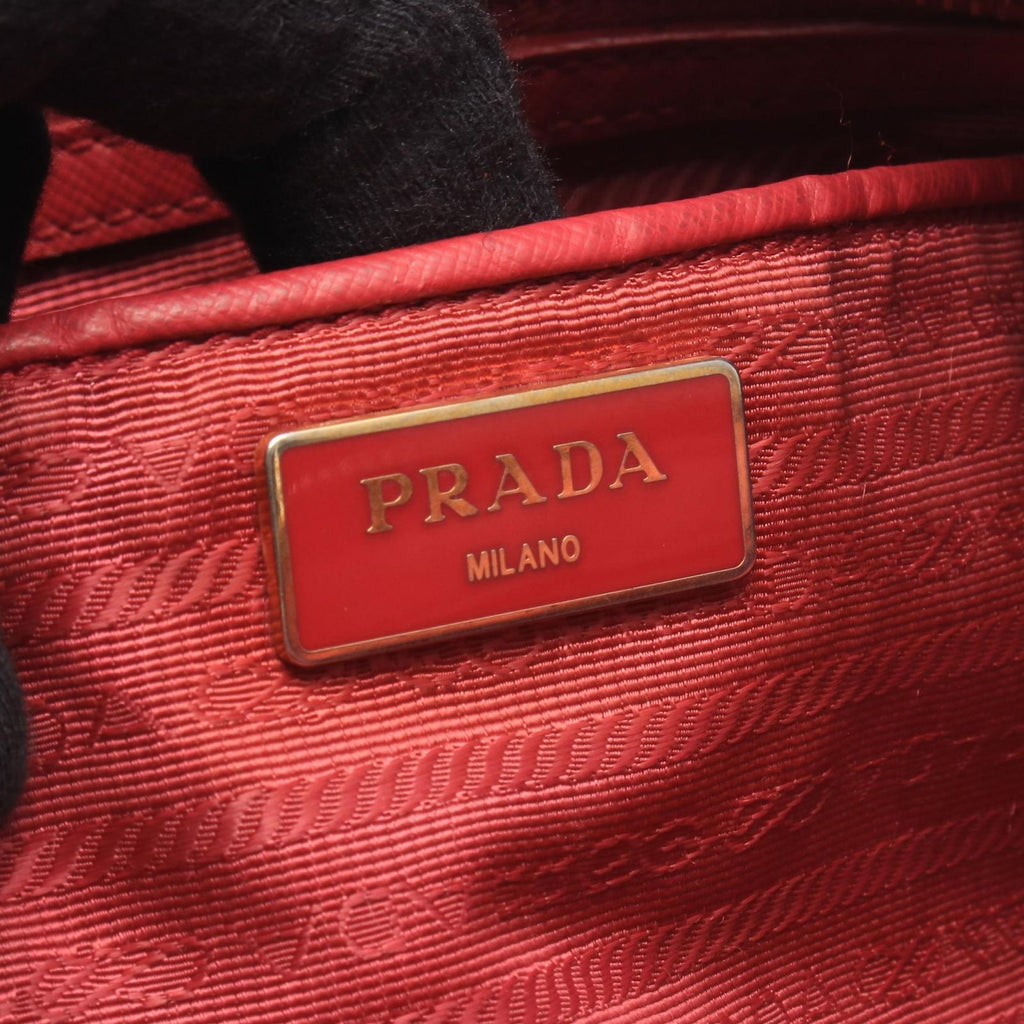 Prada Tote Bag Fuchsia Pink Nylon Leather — view 4