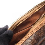 Celine Shoulder Bag Gancini Macadam Brown Leather — view 5