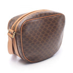Celine Shoulder Bag Gancini Macadam Brown Leather — view 2
