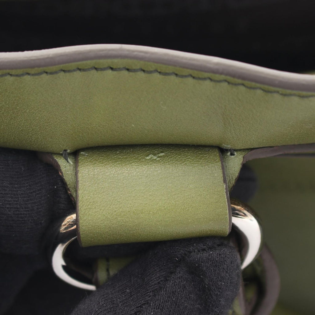 Celine Handbag Boogie Bag Green Leather — view 7