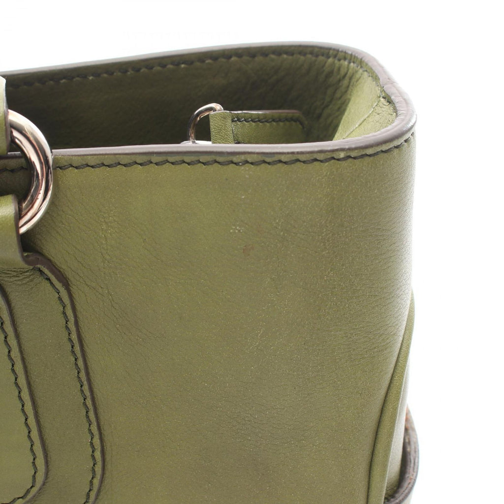 Celine Handbag Boogie Bag Green Leather — view 6