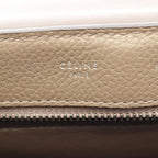 Celine Handbag Trapeze Medium 2-Way Gray Leather — view 4