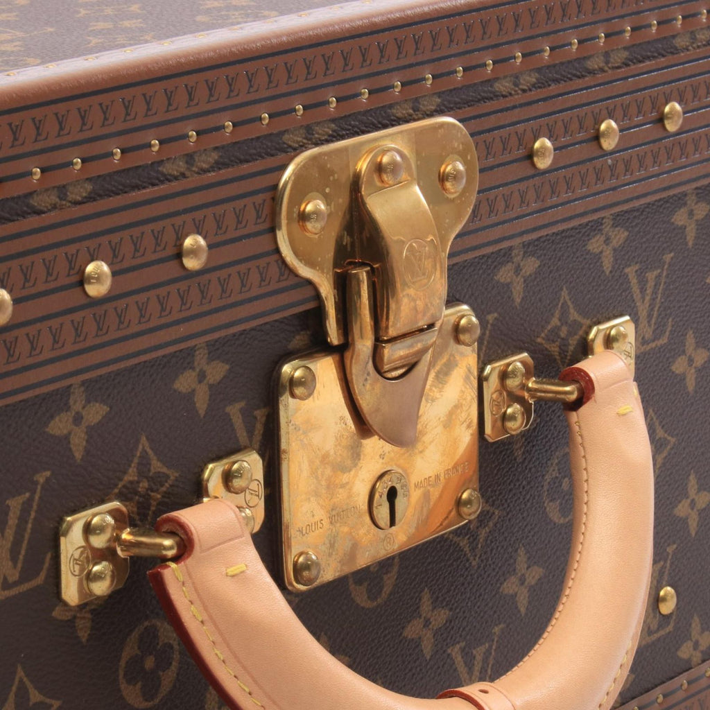 Louis Vuitton Viton Suitcase Alsaire Monogram Leather 55 Travel Bag — view 6