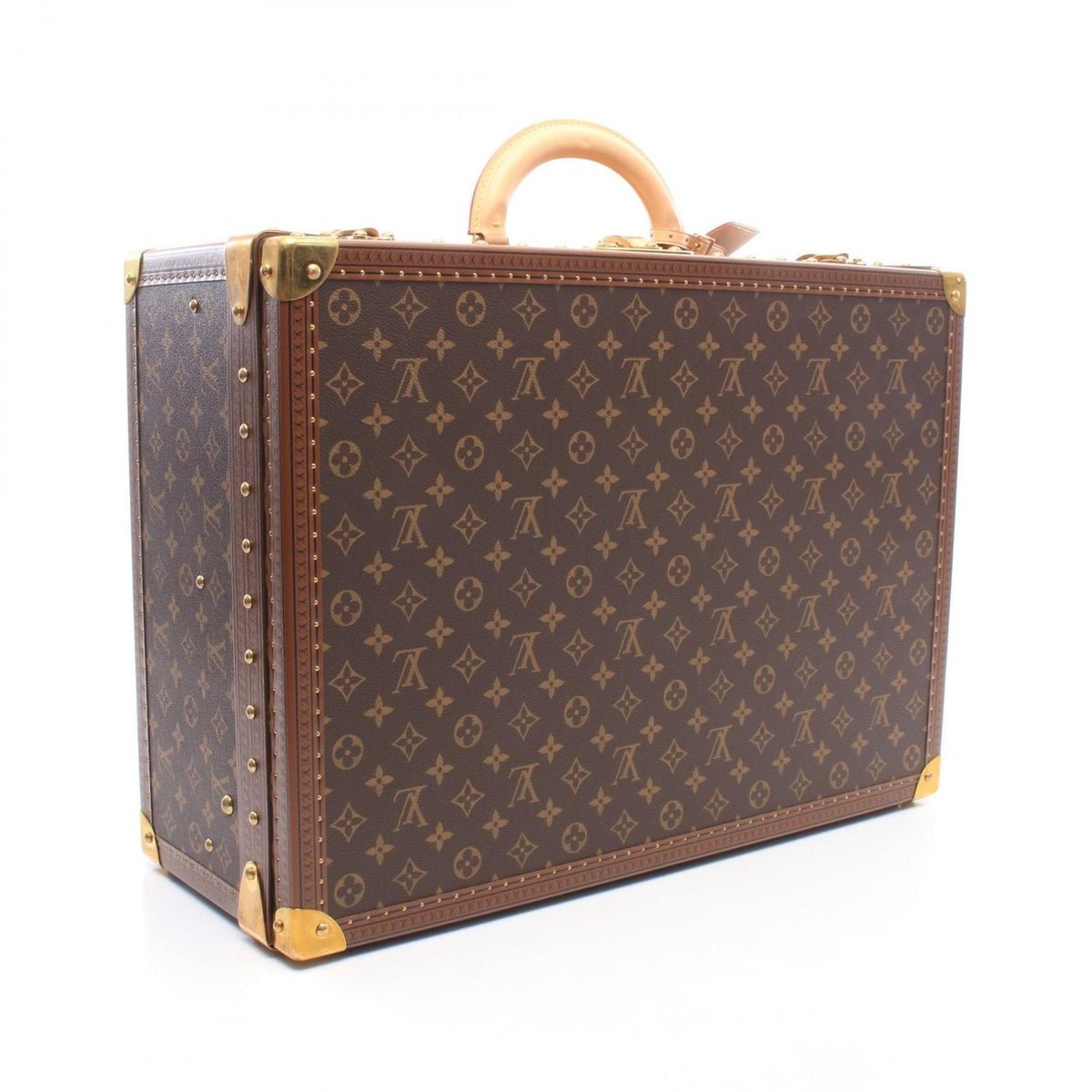 Louis Vuitton Viton Suitcase Alsaire Monogram Leather 55 Travel Bag — view 2