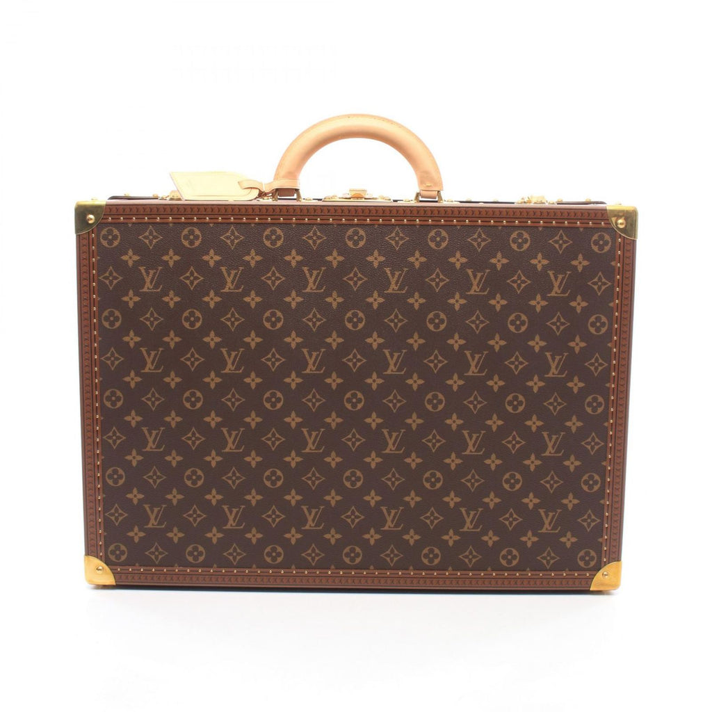Louis Vuitton Viton Suitcase Alsaire Monogram Leather 55 Travel Bag