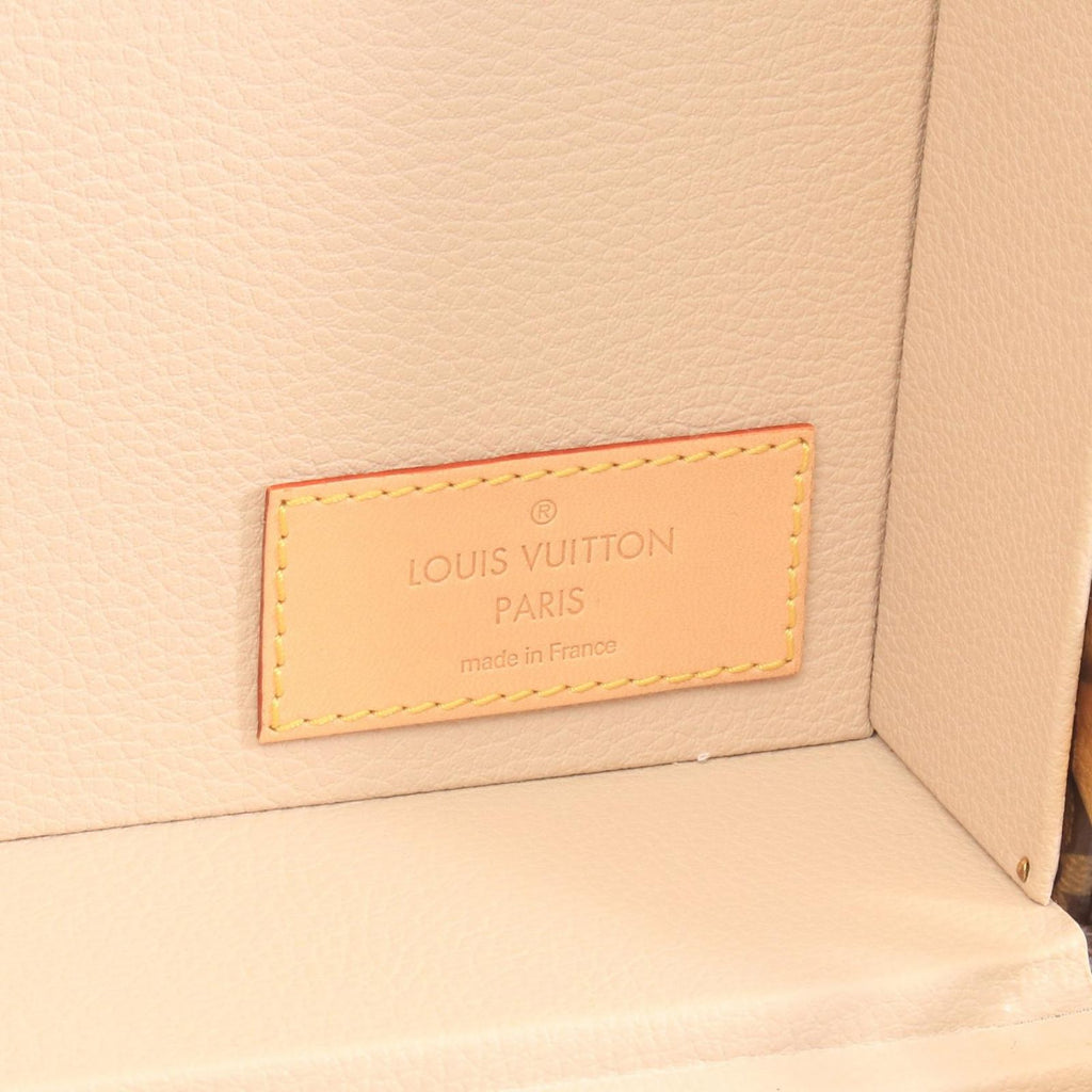 Louis Vuitton Viton Suitcase Alsaire Monogram Leather 55 Travel Bag — view 4