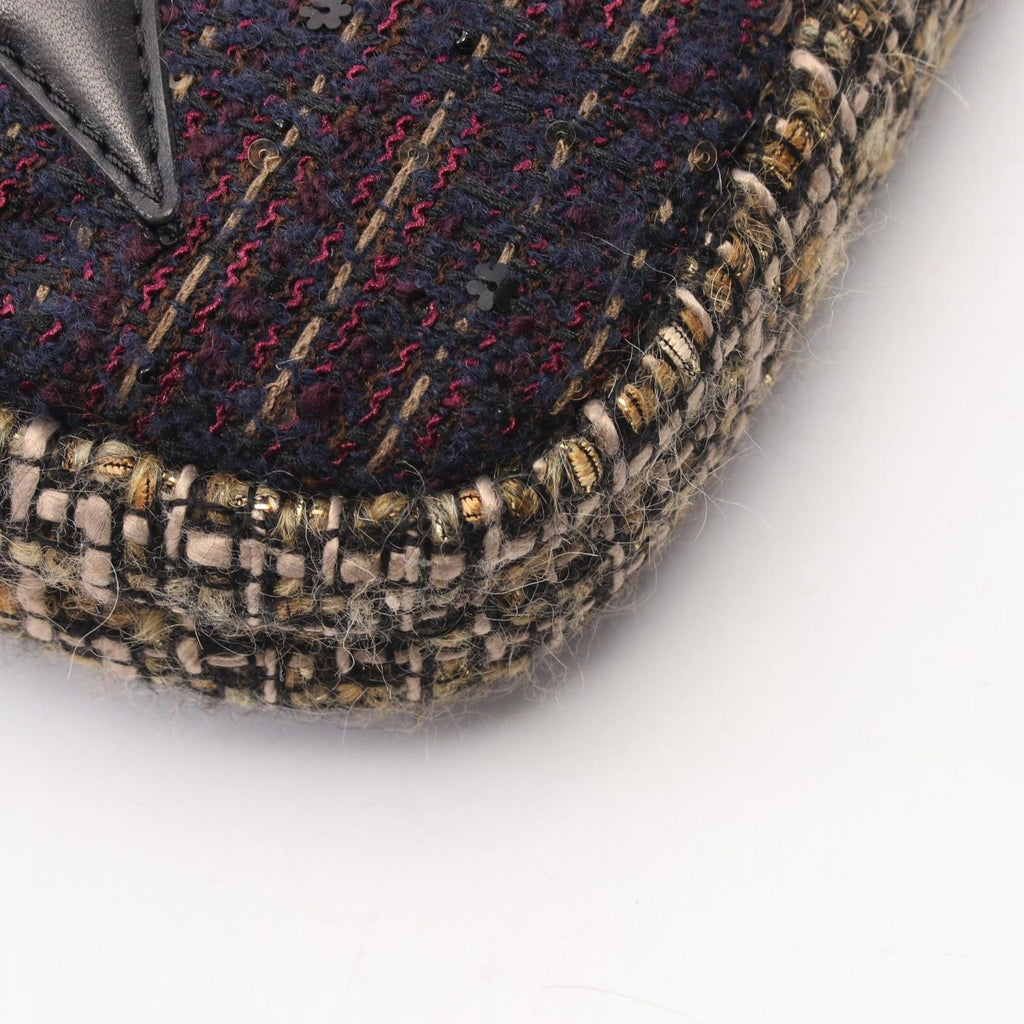 Chanel Shoulder Bag CC Logo Multicolor Fabric Leather Chain — view 6