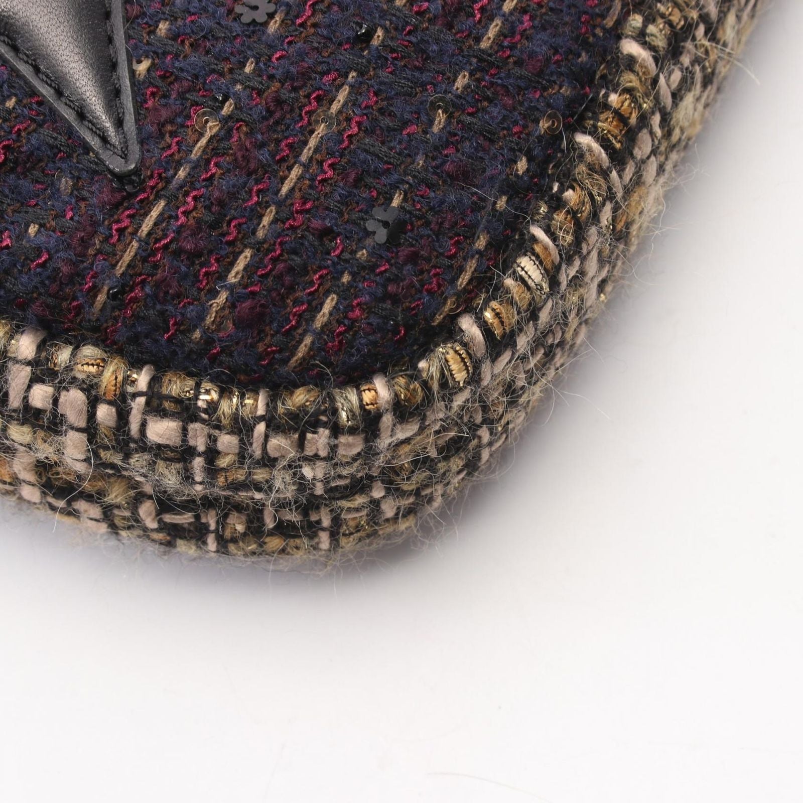 Chanel Shoulder Bag CC Logo Multicolor Fabric Leather Chain — view 6