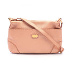 Fendi Shoulder Bag Selleria Metallic Orange Leather