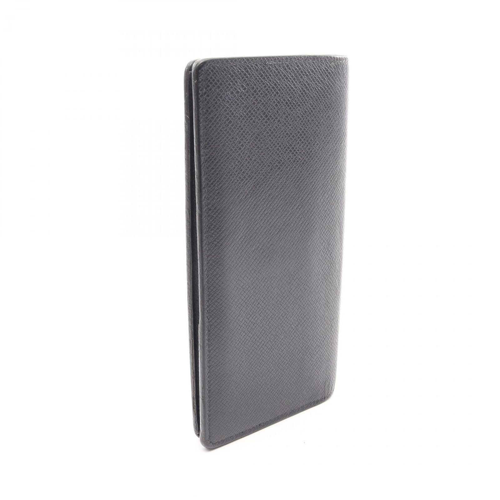 Louis Vuitton Bifold Wallet Portefeuille Brazza Taiga Ardoise Navy Leather — view 2