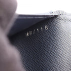 Louis Vuitton Bifold Wallet Portefeuille Brazza Taiga Ardoise Navy Leather — view 6