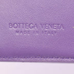 Bottega Veneta Bifold Wallet Intrecciato Purple Leather — view 5
