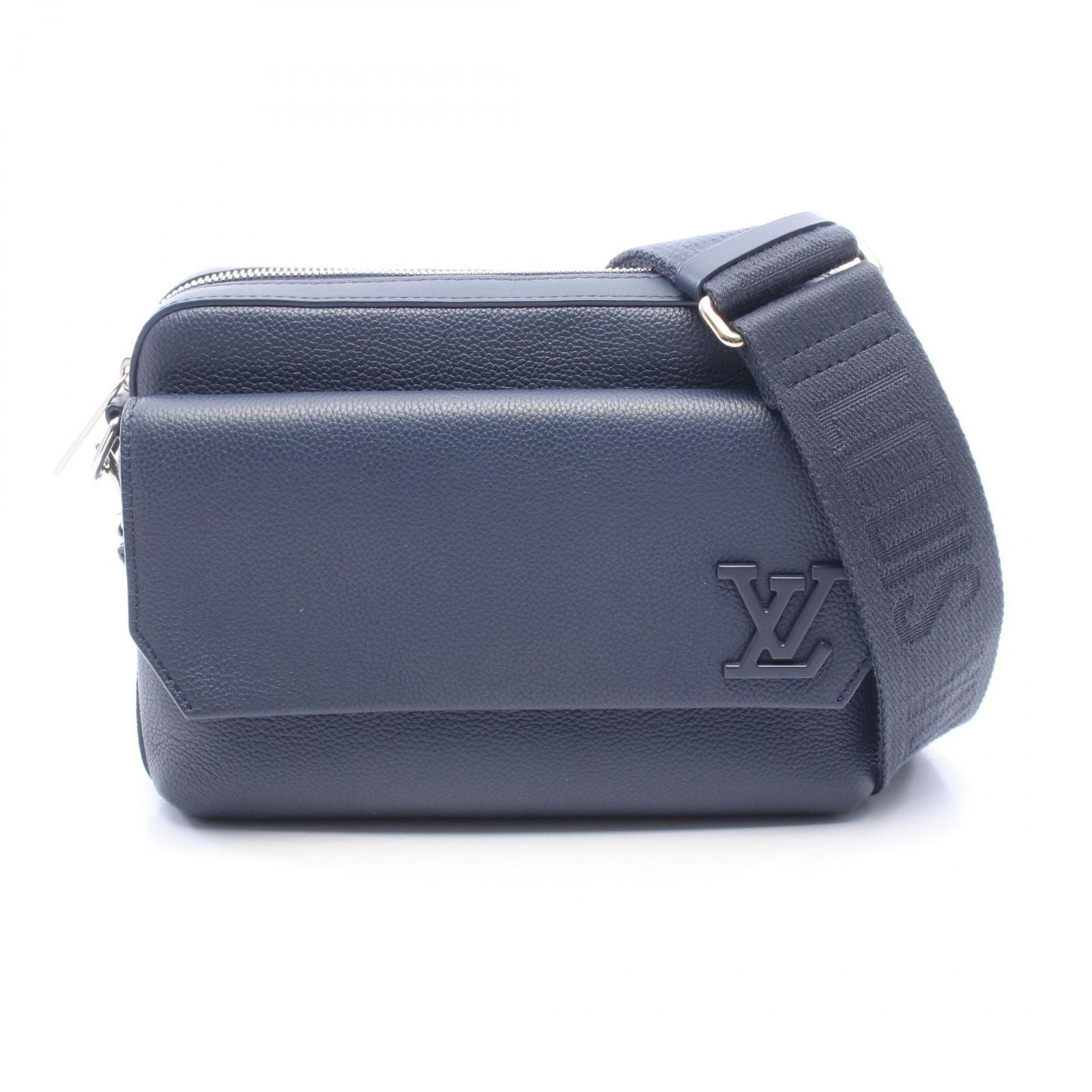 Louis Vuitton Shoulder Bag Fast Line Messenger Aerogram Navy Leather