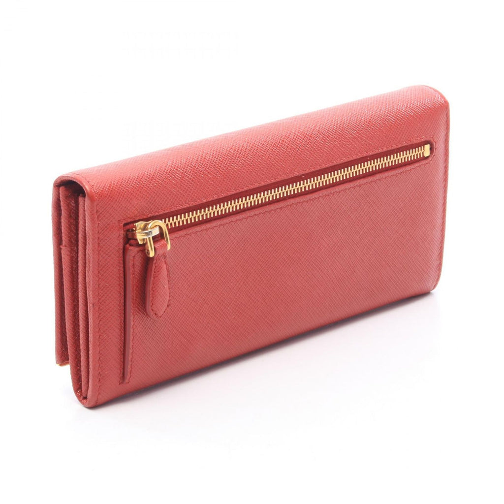 Prada Bifold Wallet Red Saffiano Leather — view 2