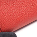 Prada Bifold Wallet Red Saffiano Leather — view 7