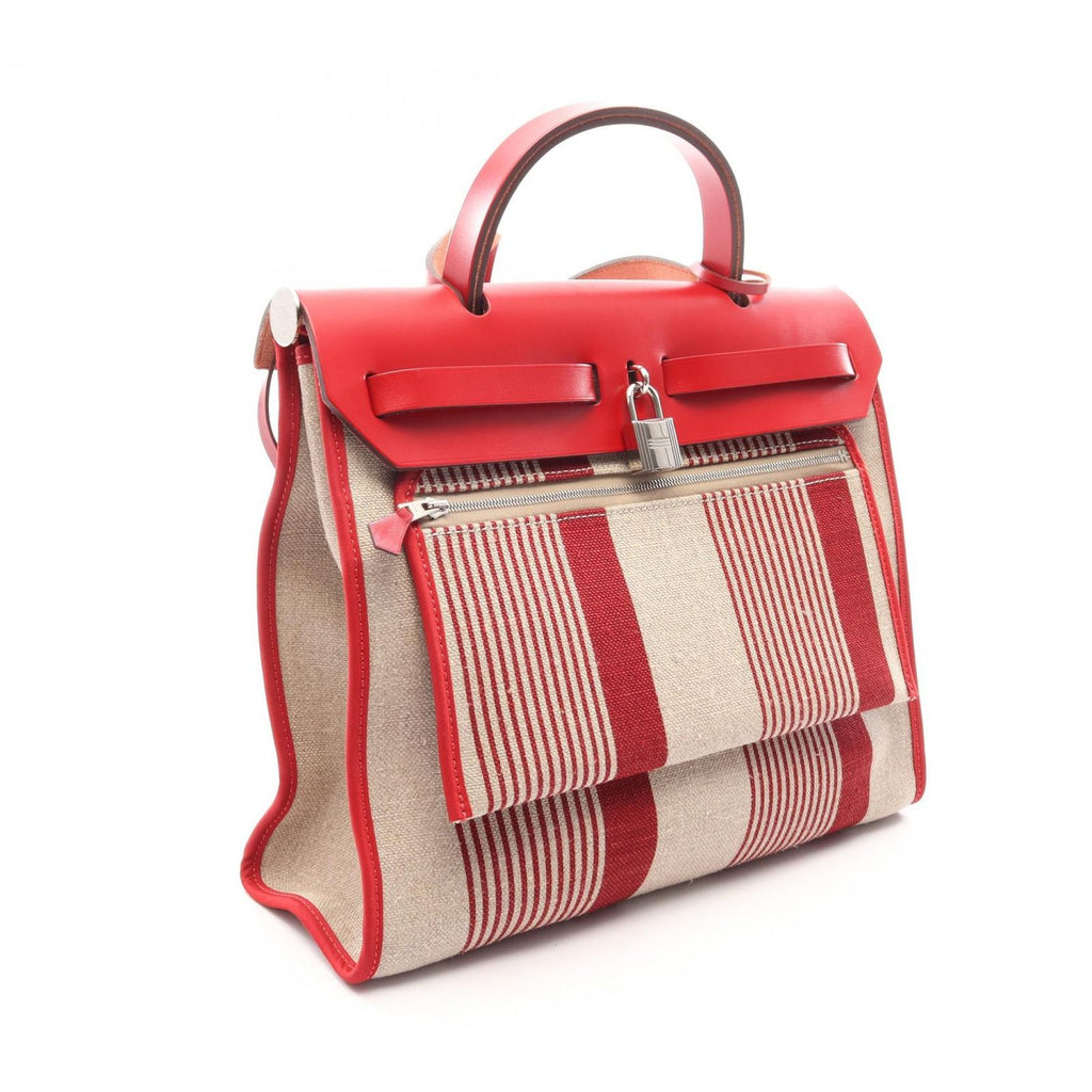 Hermes Handbag Herbag Zip PM H Vibrasion Bordeaux Fishel 2-Way — view 2
