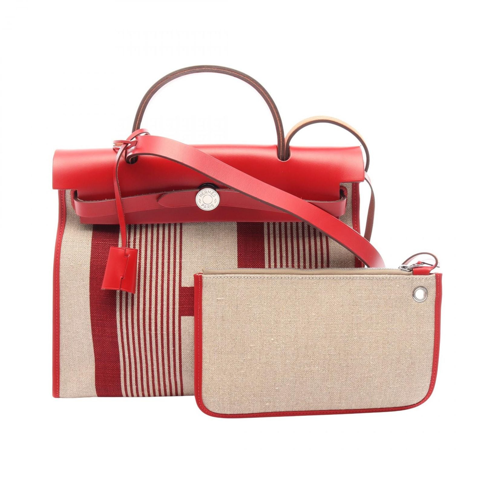Hermes Handbag Herbag Zip PM H Vibrasion Bordeaux Fishel 2-Way