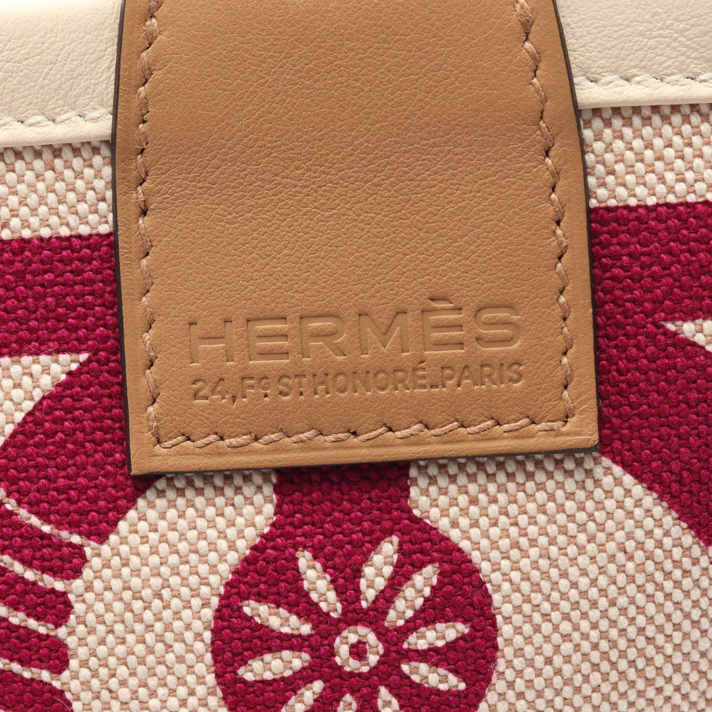Hermes Tote Bag 25 Ecru Rose Purple Chai Staple 25 — view 4