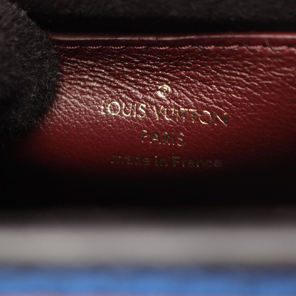 Louis Vuitton Shoulder Bag Twist PM Blue Burgundy Leather — view 4