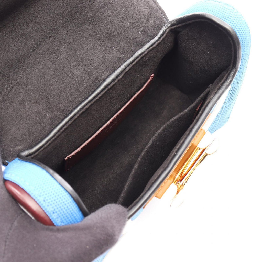 Louis Vuitton Shoulder Bag Twist PM Blue Burgundy Leather — view 3