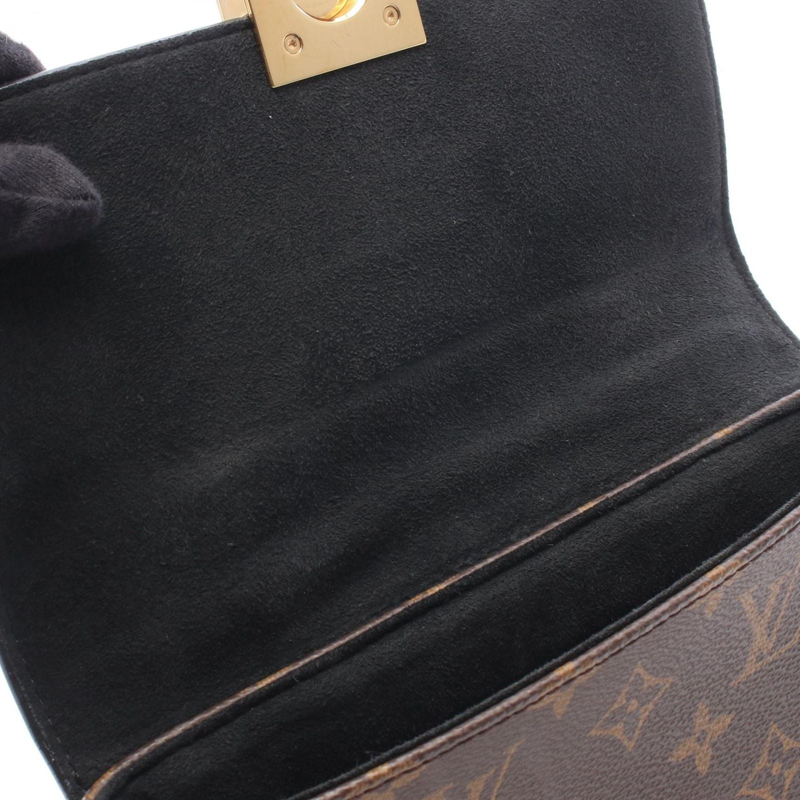 Louis Vuitton Handbag Locky BB Monogram Noir 2-Way Leather — view 7