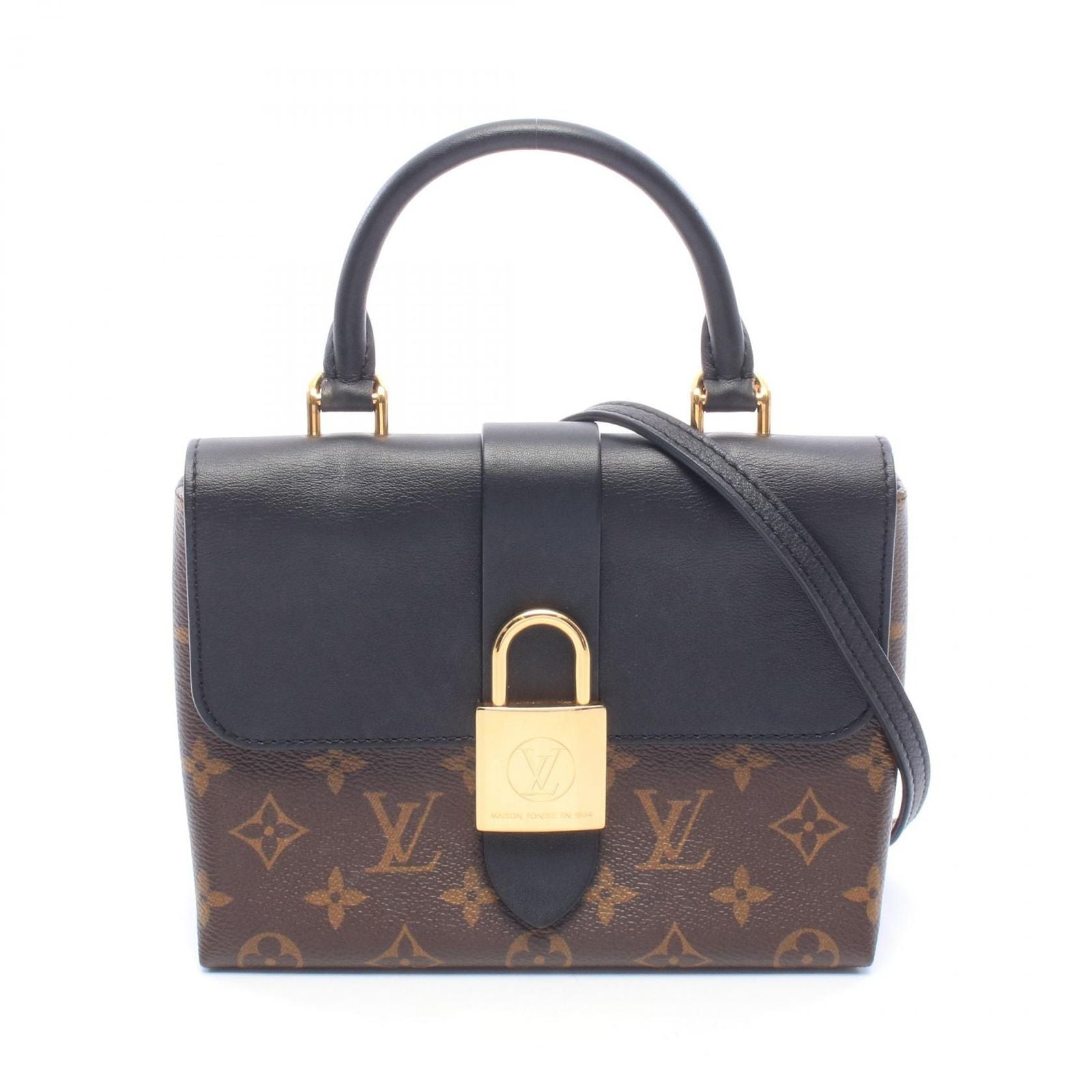 Louis Vuitton Handbag Locky BB Monogram Noir 2-Way Leather