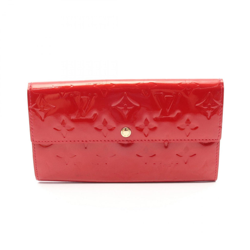 Louis Vuitton Bifold Wallet Portefeuille Sarah Monogram Vernis Pomme D'amour