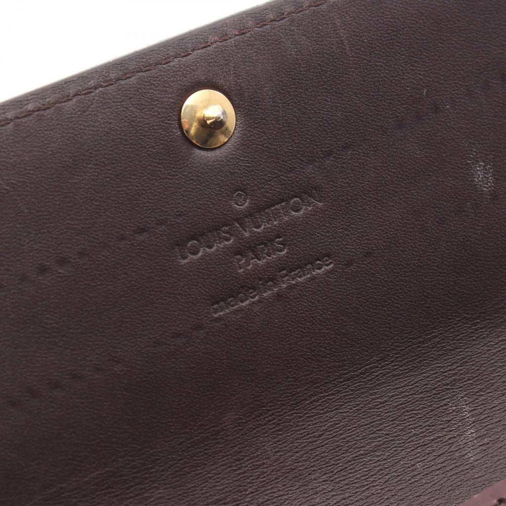 Louis Vuitton Bifold Wallet Portefeuille Sarah Monogram Vernis Amarante Leather — view 4