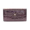 Louis Vuitton Bifold Wallet Portefeuille Sarah Monogram Vernis Amarante Leather