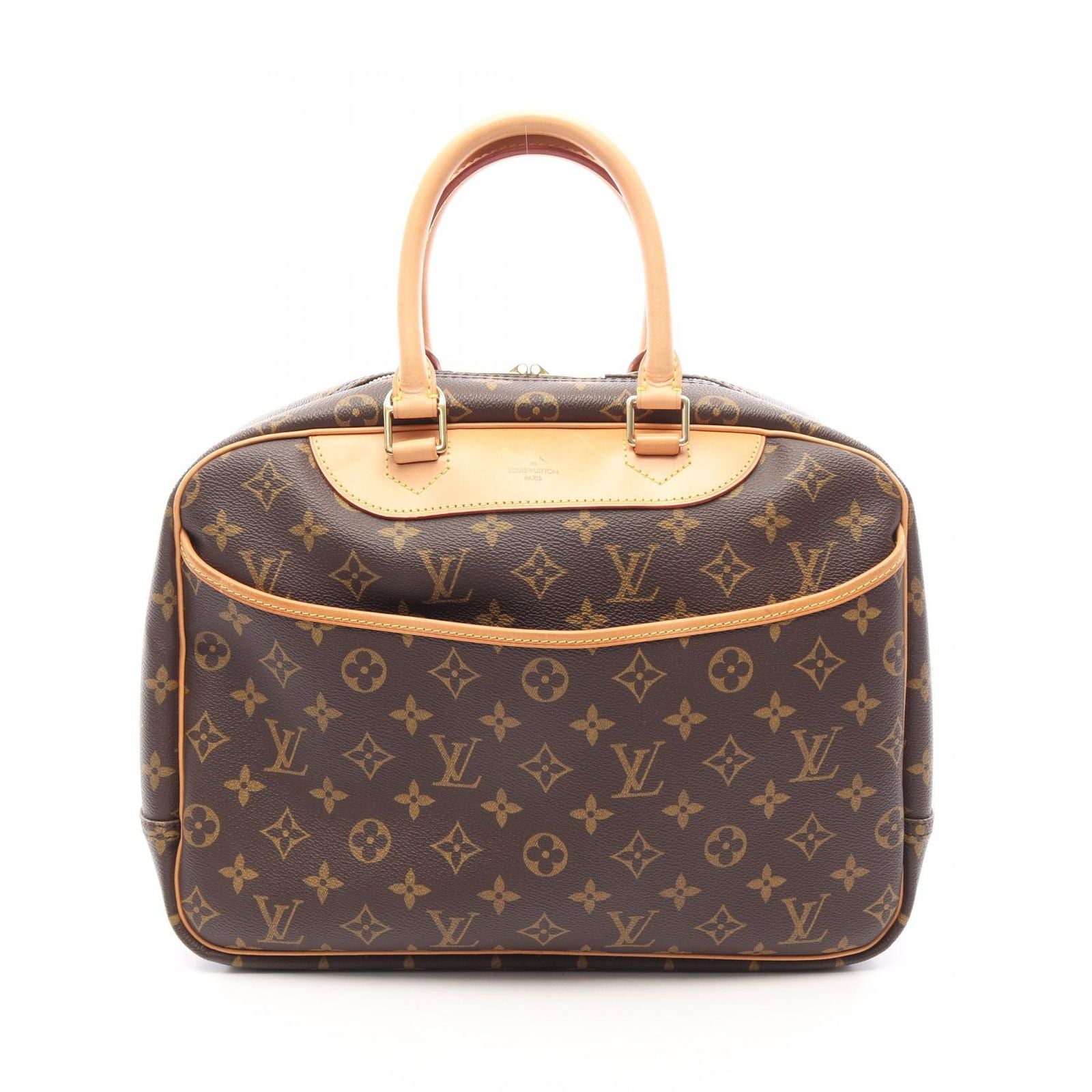 Louis Vuitton Handbag Deauville Bowling Vanity Monogram Leather