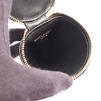 Saint Laurent Paris Charm Micro Cone Pouch Black Leather — view 3
