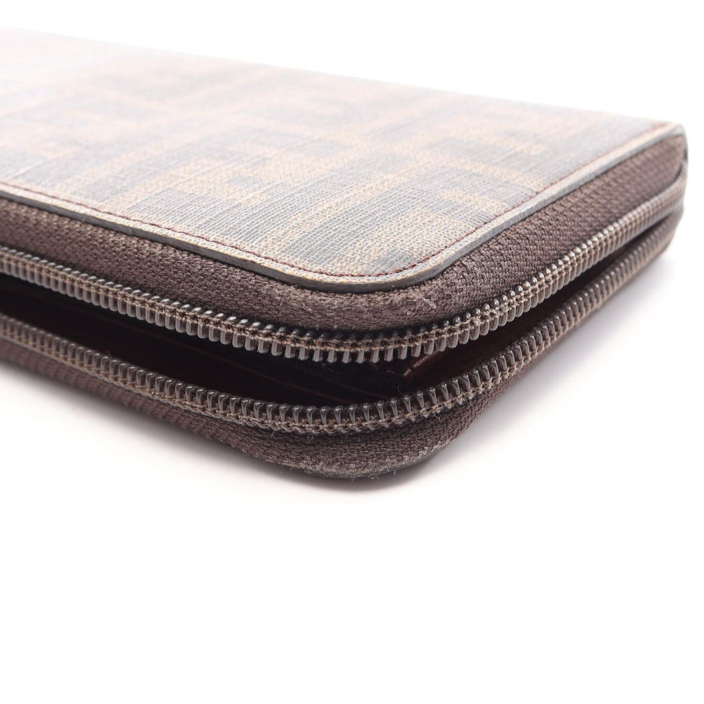 Fendi Round Wallet Zucca Brown Leather — view 8