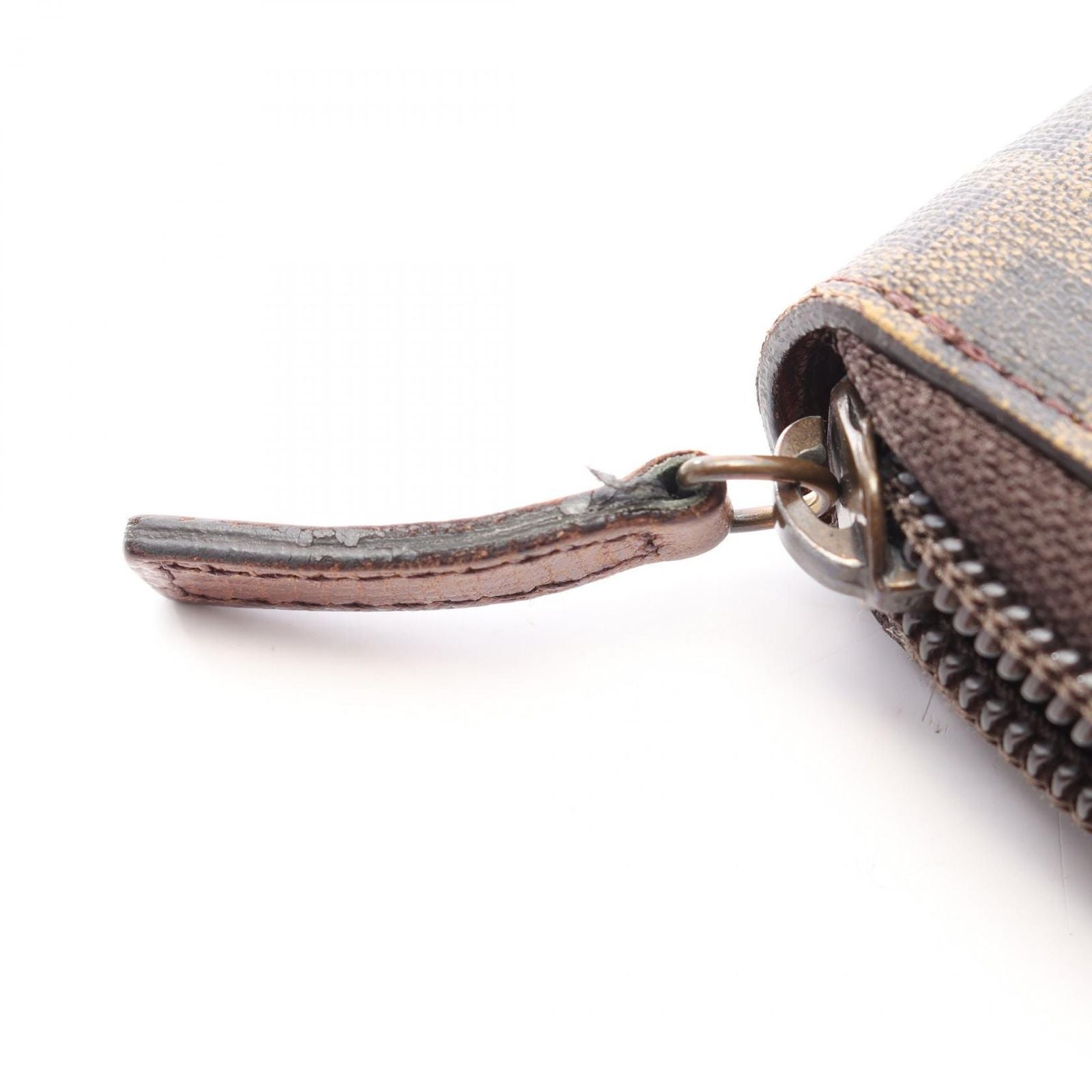Fendi Round Wallet Zucca Brown Leather — view 6