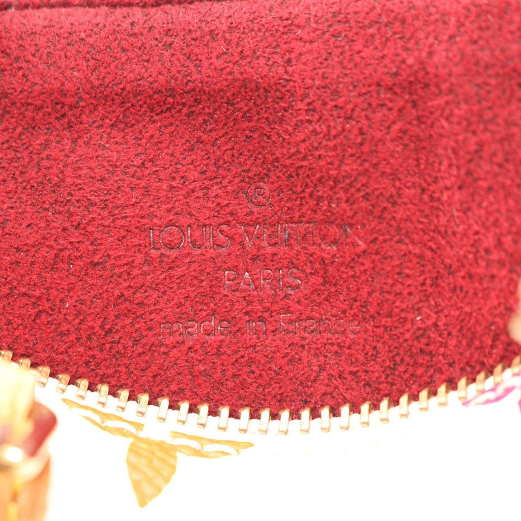 Louis Vuitton Handbag Mini Speedy Monogram Multicolor Blanc Leather — view 4