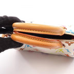 Louis Vuitton Handbag Mini Speedy Monogram Multicolor Blanc Leather — view 8