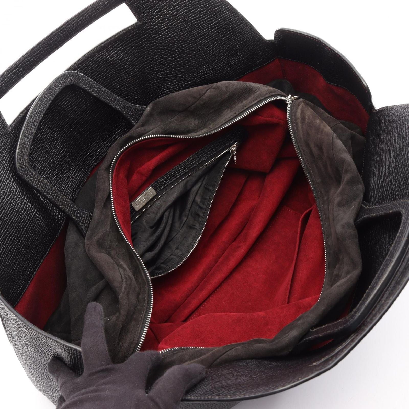 Loewe Handbag Black Leather — view 3