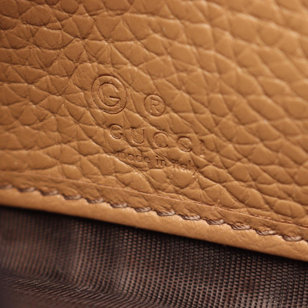 Gucci Round Wallet Soho Interlocking G Brown Leather — view 4