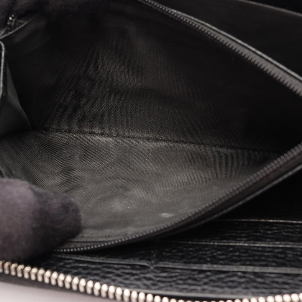 Gucci Round Wallet GG Metal Black Leather — view 6